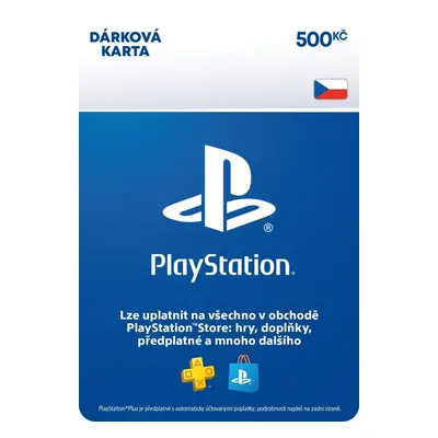 Dobíjecí karta PlayStation Store - Kredit 500 Kč - CZ Digital