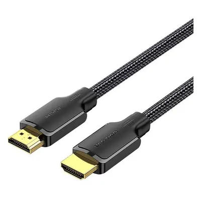 Datový kabel Vention Cotton Braided 4K HDMI Male to Male Cable 10M Black