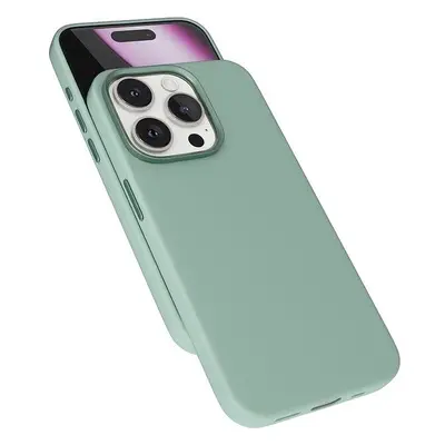 Kryt na mobil Epico Mag+ Silicone Pro kryt iPhone 16 Pro Max - mátově zelený