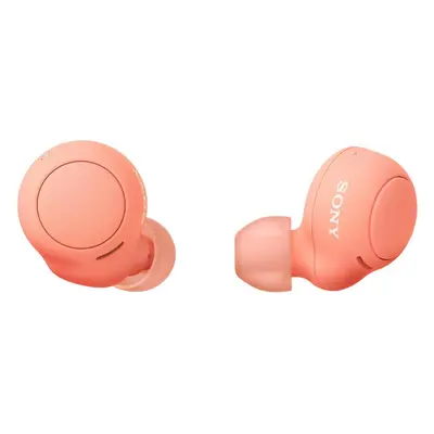 Bezdrátová sluchátka Sony True Wireless WF-C500, oranžovo-červená