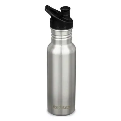 Láhev na pití Klean Kanteen Classic Narrow w/Sport Cap, brushed stainless, 532 ml