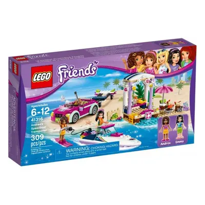 LEGO® Friends 41316 Andrein vůz s přívěsem pro člun