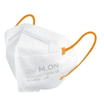 Ústenka NANO M.ON - NANO LIGHT MASK JUNIORSKÁ EDICE, nano rouška ve tvaru respirátoru (10 ks) bí