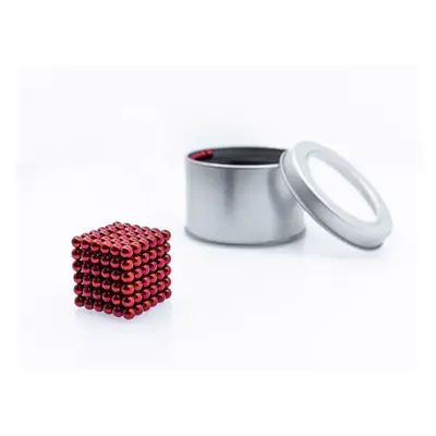 Magnetická stavebnice NeoCube červená, 216 kuliček o průměru 5 mm