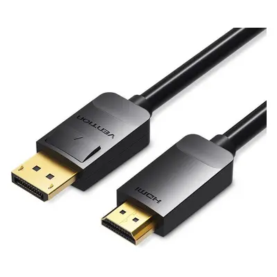 Video kabel Vention DisplayPort (DP) to HDMI Cable 2m Black