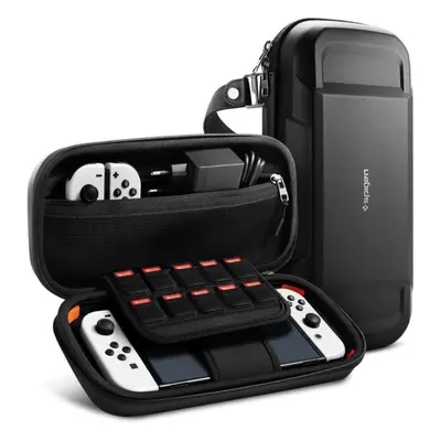 Obal na Nintendo Switch Spigen Rugged Armor Pro Pouch Black Nintendo Switch/Switch OLED