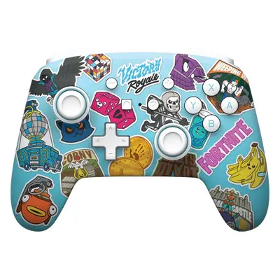 Gamepad PowerA Enhanced Wireless Controller for Nintendo Switch- Fortnite Sticker Mania