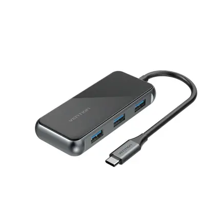 Replikátor portů Vention Type-C (USB-C) to HDMI / 3x USB3.0 / RJ-45 / PD Docking Station 0.15m G