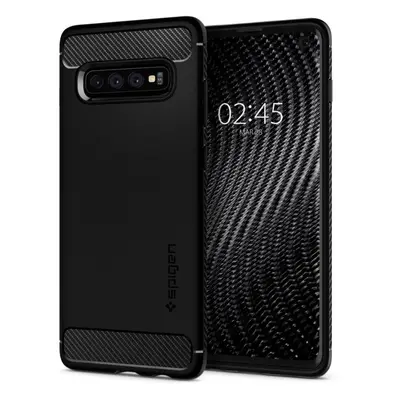 Kryt na mobil Spigen Rugged Armor Black Samsung Galaxy S10