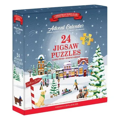 Eurographics Puzzle adventní kalendář: vánoční jarmark 24 × 50 dílků