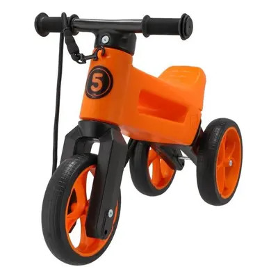 Odrážedlo Teddies Odrážedlo FUNNY WHEELS Rider SuperSport oranž. 2v1+popruh