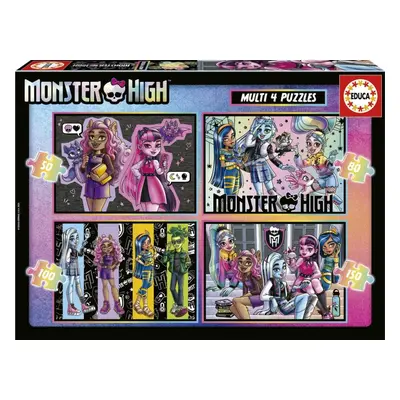 EDUCA Puzzle Monster High 4v1 (50,80,100,150 dílků)