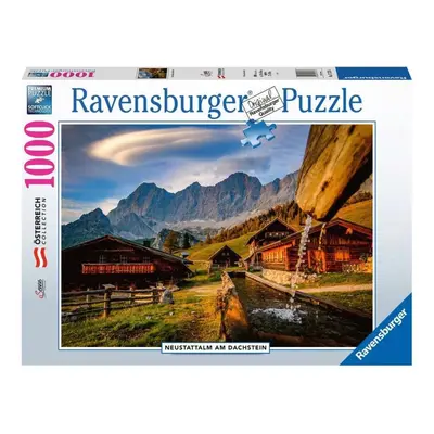 RAVENSBURGER Puzzle Neustattalm am Dachstein, Rakousko 1000 dílků