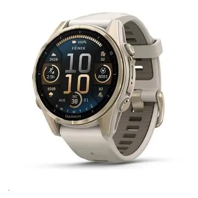 Chytré hodinky Garmin Fenix 8 43mm Sapphire Gold/Fog Grey