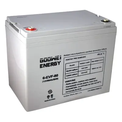 Trakční baterie GOOWEI ENERGY 6-EVF-80, baterie 12V, 80Ah, ELECTRIC VEHICLE