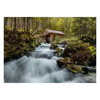 RAVENSBURGER Puzzle Vodopád Gollinger Wasserfall, Rakousko 1000 dílků