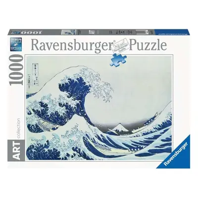 RAVENSBURGER Puzzle Art Collection: Velká vlna u pobřeží Kanagawy 1000 dílků