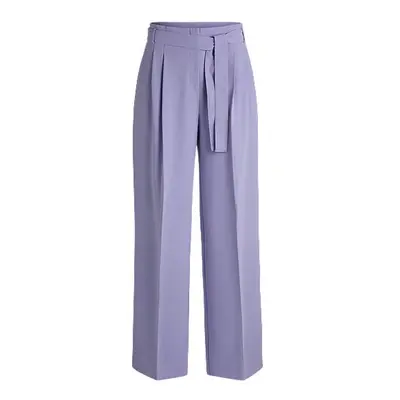 Relaxed-fit trousers in crease-resistant Japanese crepe