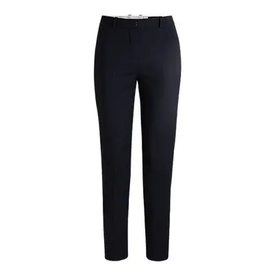 Regular-fit tapered-leg trousers in Italian virgin wool