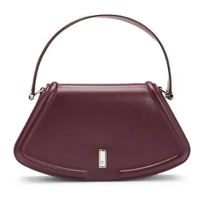 Ariell leather shoulder bag with signature hardware