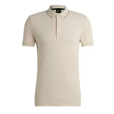 Cotton-piqué slim-fit polo shirt with tonal logo