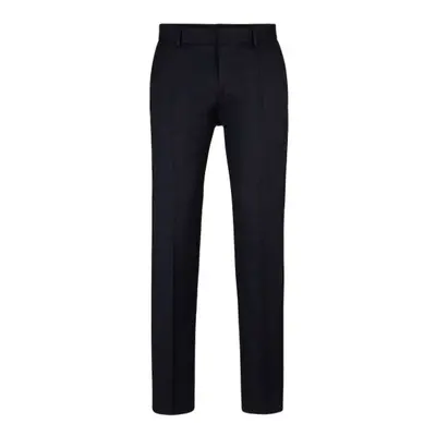 Slim-fit trousers in virgin-wool serge