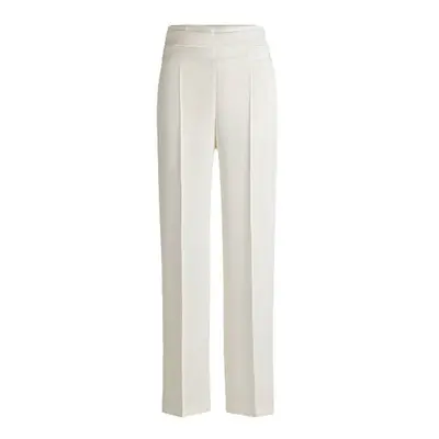 Straight-leg tuxedo trousers with waistband detail