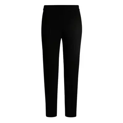 Regular-fit trousers in stretch fabric with tapered leg