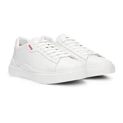 Cupsole trainers in smooth leather