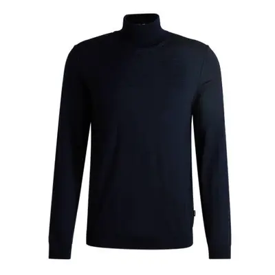 Slim-fit rollneck sweater in merino wool