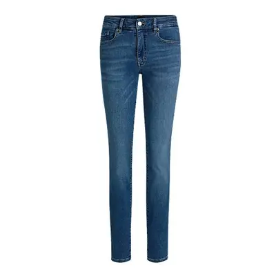 Slim-fit jeans in red-cast super-stretch denim