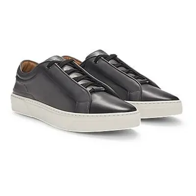 Gary low-top trainers in burnished leather