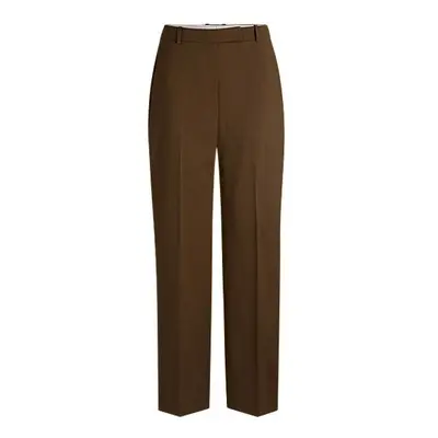 Straight-leg trousers in virgin wool