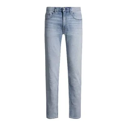 Slim-fit jeans in blue stonewashed denim