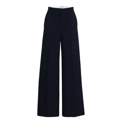 High-waisted relaxed-fit trousers with wide leg