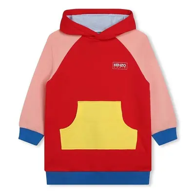 Dívčí šaty Kenzo Kids červená barva, mini 87924802