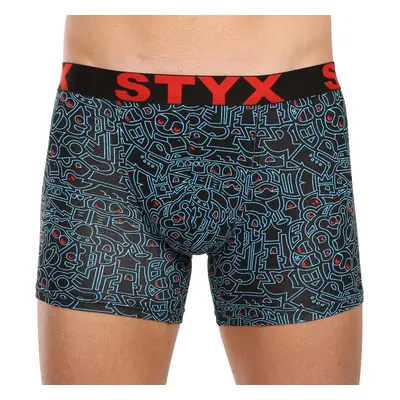 Pánské boxerky Styx long art sportovní guma doodle (U1256/2) 89802563