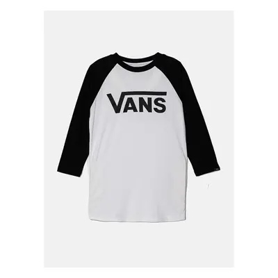 Dětské bavlněné tričko s dlouhým rukávem Vans CLASSIC RAGLAN černá 95668898