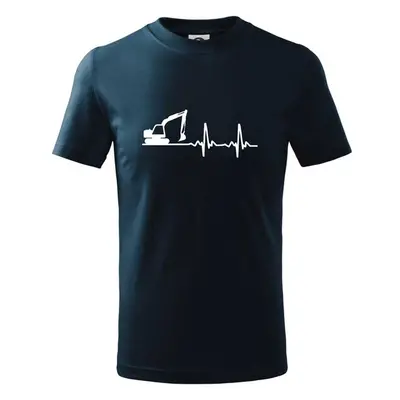 Myshirt.cz EKG bagr - Tričko dětské bavlněné - Námořní modrá (velmi 99814470