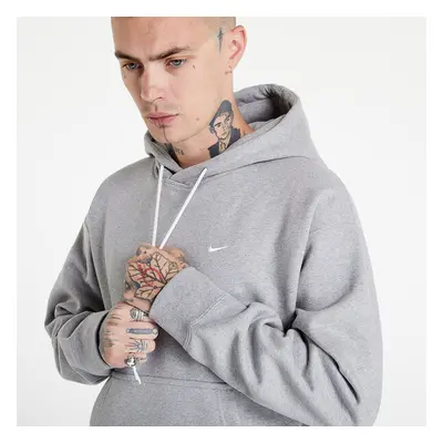 Mikina Nike Nrg SoloSwoosh Hoodie Fleece Dk Grey Heather/ White 56383212