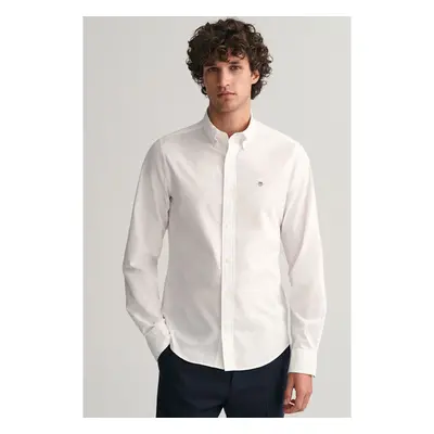 KOŠILE GANT SLIM POPLIN SHIRT WHITE 89791960