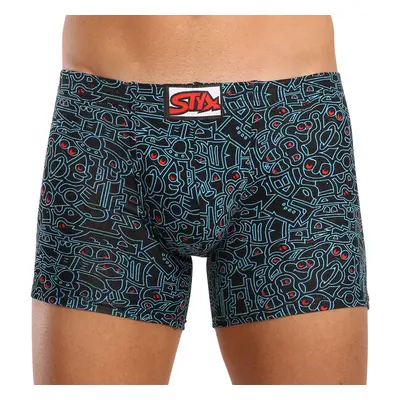 Pánské boxerky Styx long art klasická guma doodle (F1256) 87347935