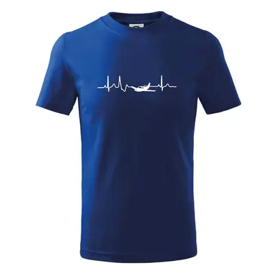 Myshirt.cz EKG letadlo - Tričko dětské bavlněné - Královská modrá 99779052