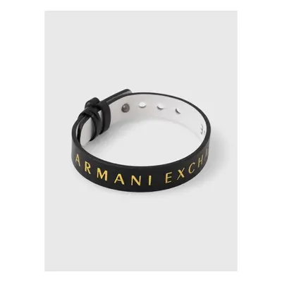 Oboustranný kožený náramek Armani Exchange 87988125