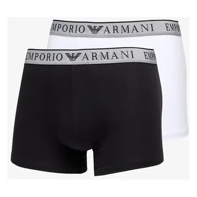 Tričko EA7 Emporio Armani Mens Knit Trunk 2-Pack Nero/ Bianco XL 100265709