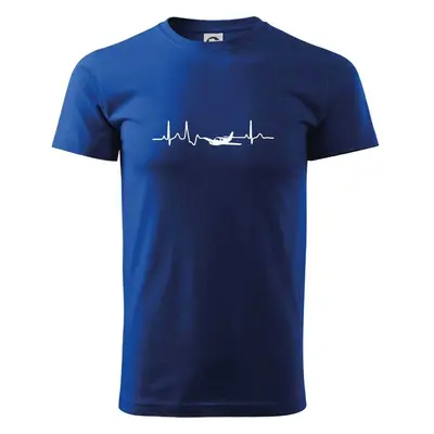 Myshirt.cz EKG letadlo - Klasické pánské triko - Královská modrá 99779014