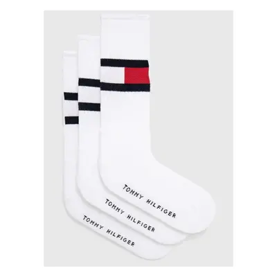 Ponožky Tommy Hilfiger 3-pack pánské, bílá barva 85095931