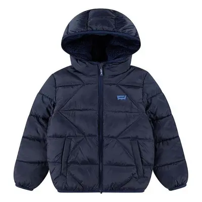 Dětská bunda Levis SHERPA LINED PUFFER JKT modrá barva, 9EL257 96275048