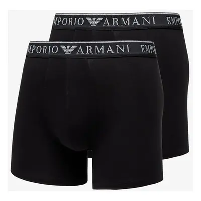 Boxerky EA7 Emporio Armani Mens Knit Trunk 2-Pack Nero/ Nero M 100265693