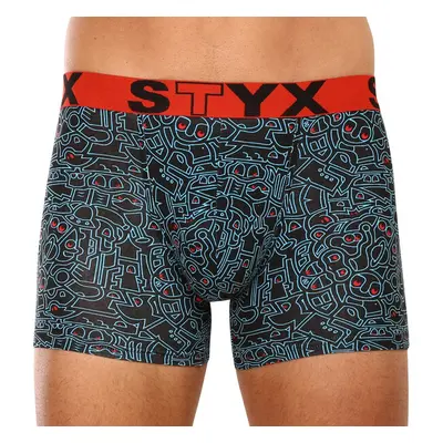 Pánské boxerky Styx long art sportovní guma doodle (U1256) 84088525